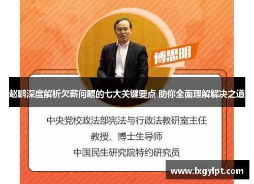 赵鹏深度解析欠薪问题的七大关键要点 助你全面理解解决之道